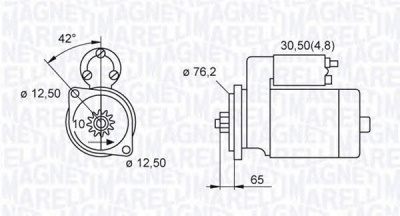 MAGNETI MARELLI 063521230140 -  Стартер